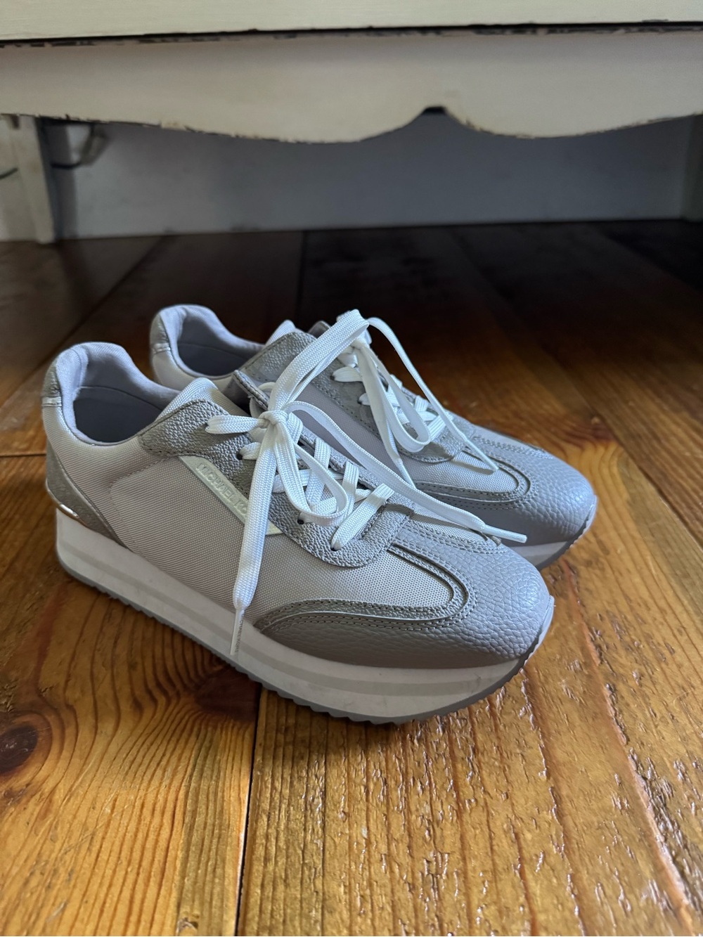 Michael Kors Gray and White Sneakers
